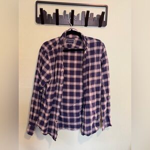 Charles Tyrwhitt Brushed Flannel Plaid Button-Up Shirt